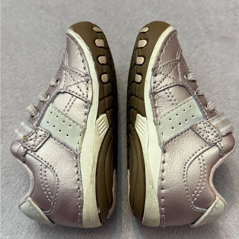 Stride Rite Toddler Shoes – Size 4.5 Wide (W) Metallic Pink Easy On/Off - Picture 3 of 8
